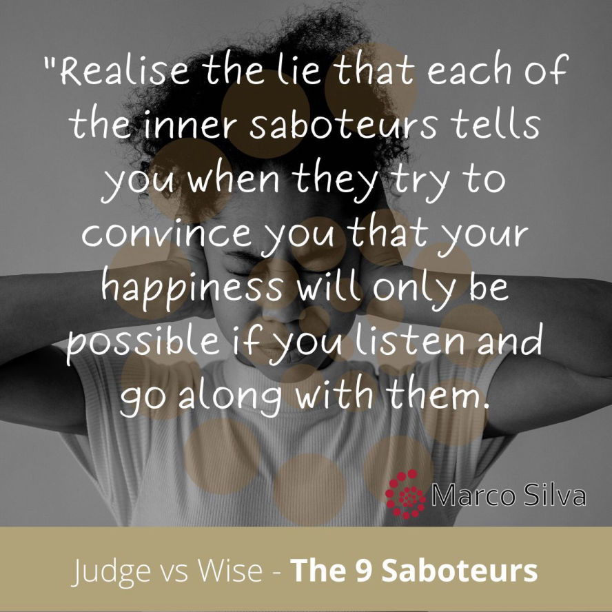 Marco Silva Coaching - Judge vs Wise - The 9 Saboteurs